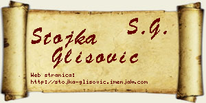 Stojka Glišović vizit kartica